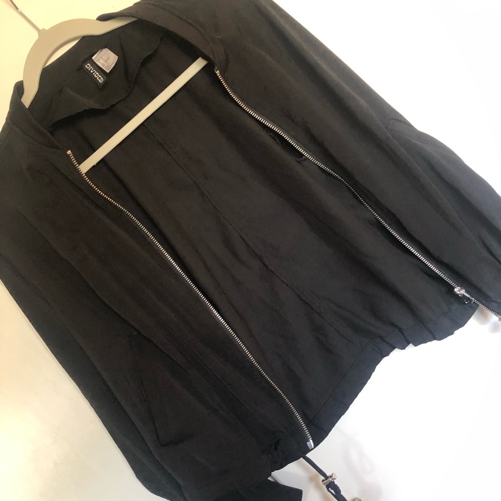 Black bomber jacket